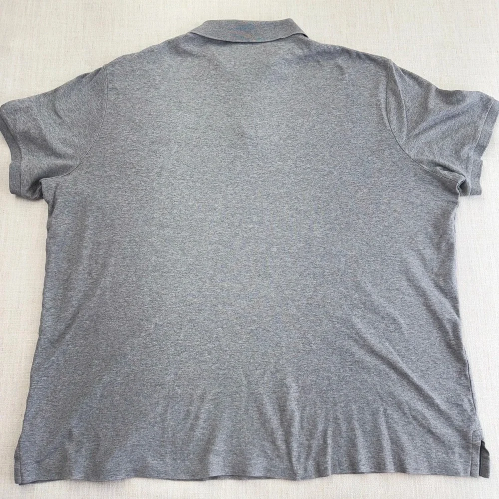 Polo Ralph Lauren Mens XXL Classic Fit Heather Gray Short Sleeve Polo‎ Shirt